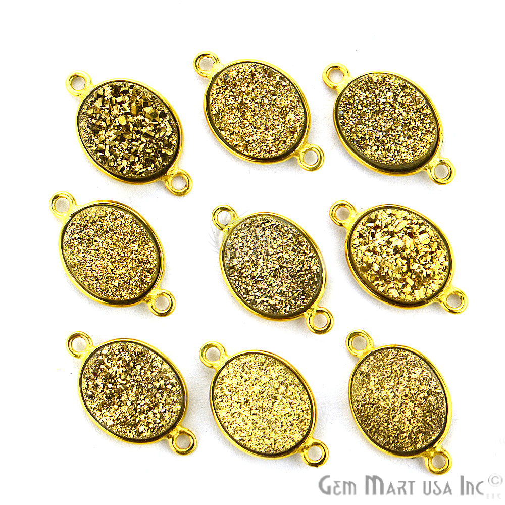 druzy connector beads, druzy connector