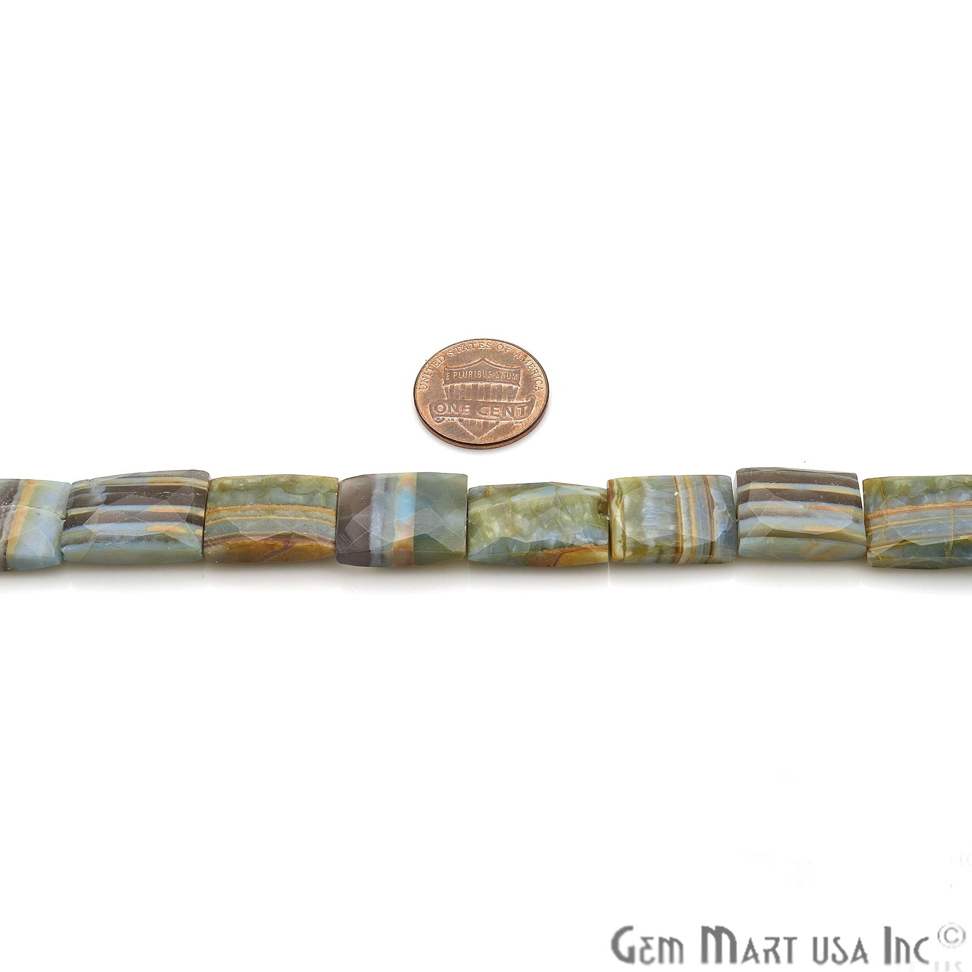 Boulder Opal RectAngel 17x12mm Crafting Beads Gemstone Strands 8INCH - GemMartUSA