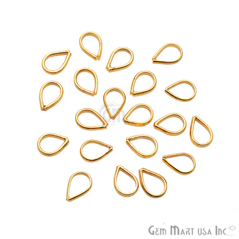 10pc Lot Hook Gold Plated Finding Jewelry Charm - GemMartUSA