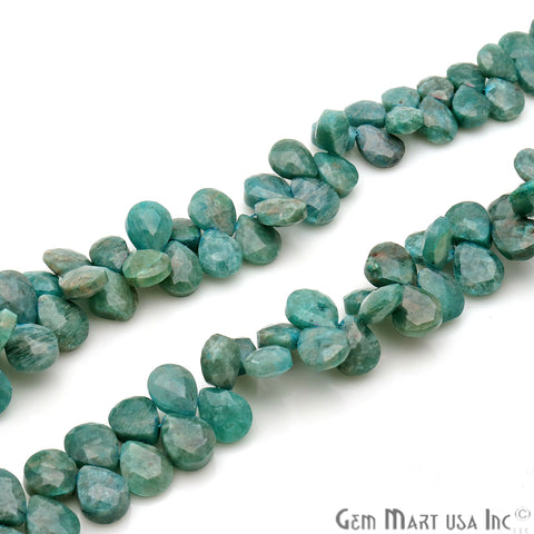 Australian Amazonite Pears 9x11mm Crafting Beads Gemstone Strands 8INCH - GemMartUSA