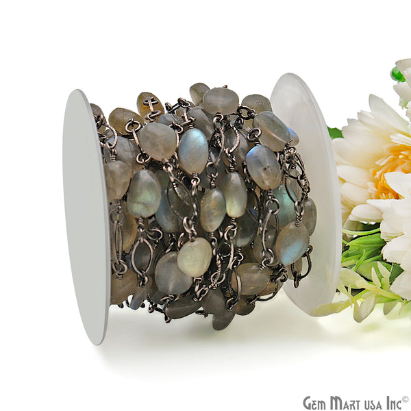 Labradorite With Oxidized Marquise...