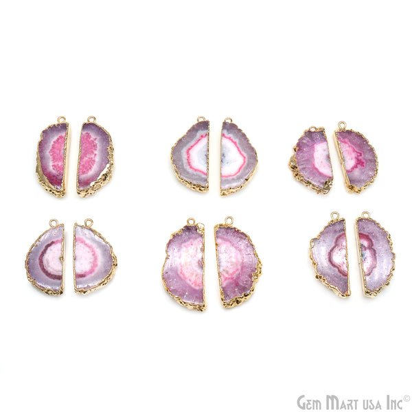 Agate Slice 16x36mm Organic...