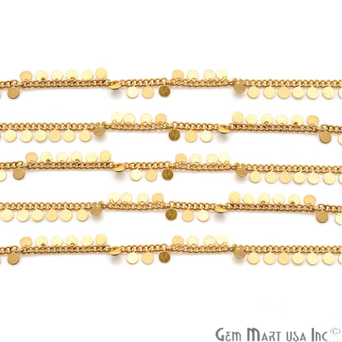 Round Finding Gold Plated Station Rosary Chain - GemMartUSA