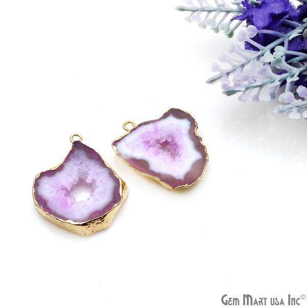 Agate Slice 22x27mm Organic...