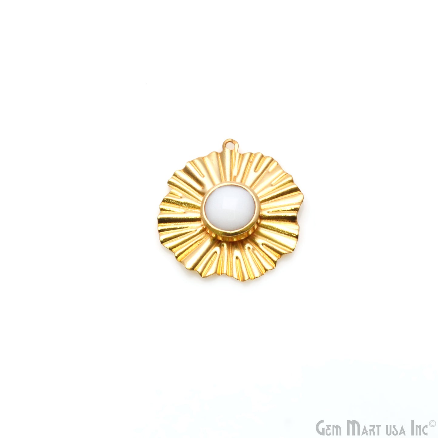 DIY Round Gold Jewelry Connector Pendant 1pc