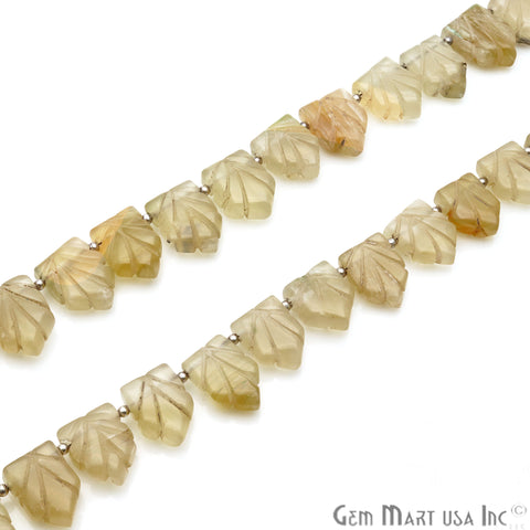 Yellow Chalcedony Pentagon 17x12mm Crafting Beads Gemstone Briolette Strands 8 INCH - GemMartUSA