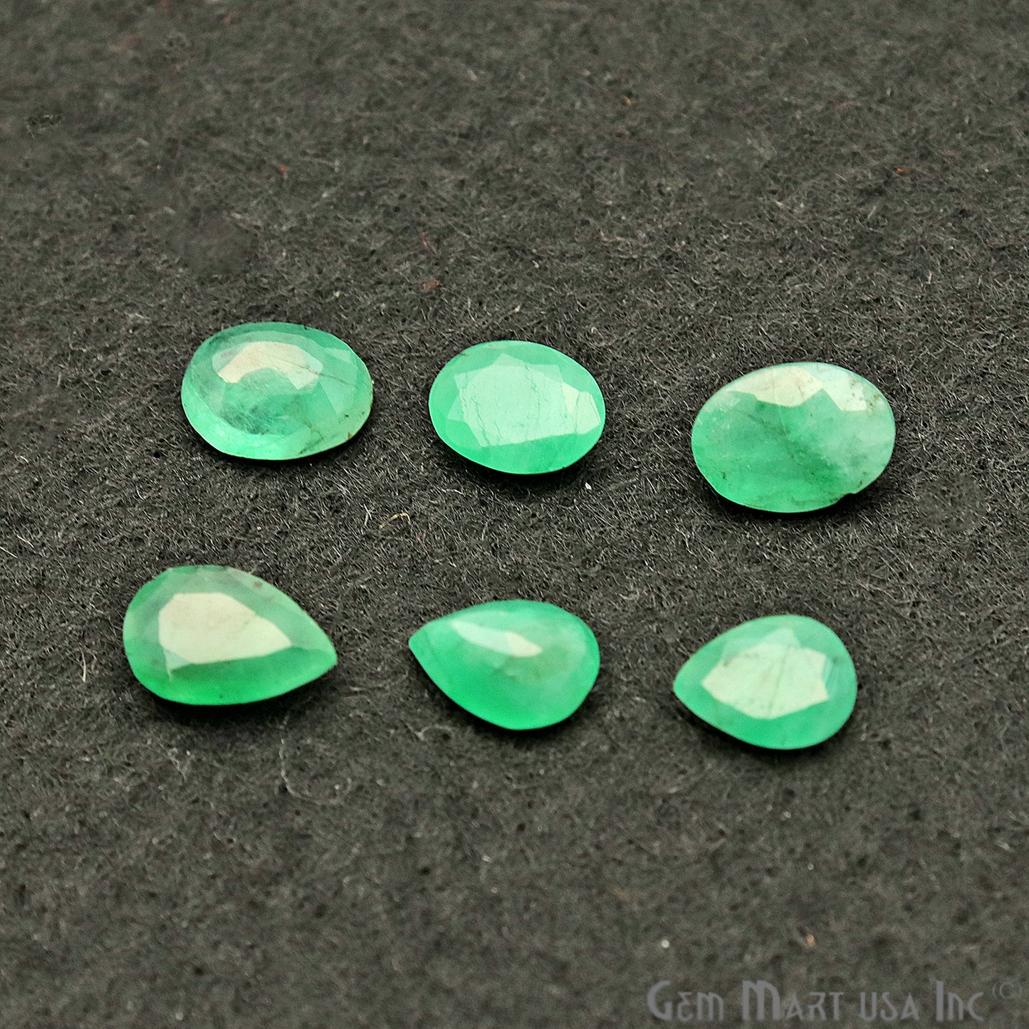 5 Cts. Lot Oval Emerald Gemstones, Mix Shape Stones, Loose Gemstones - GemMartUSA