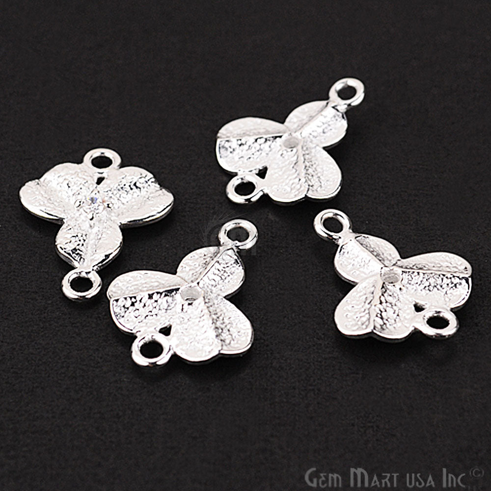 Leaf' Shape Silver Charm for Bracelet Pendants & Necklace - GemMartUSA