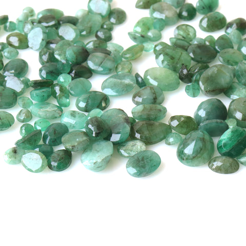 108ct Emerald Oval Shape Mix Size Faceted Cut Loose Gemstone