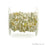 Golden Rutile Tumble Beads 8x5mm Silver Plated Gemstone Rosary Chain