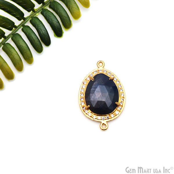 Sapphire & Pave Cubic...