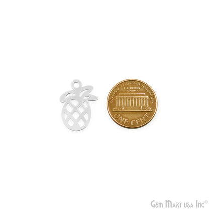 Pineapple Shape Metal 20x14.5mm Filigree Finding Charm Connector