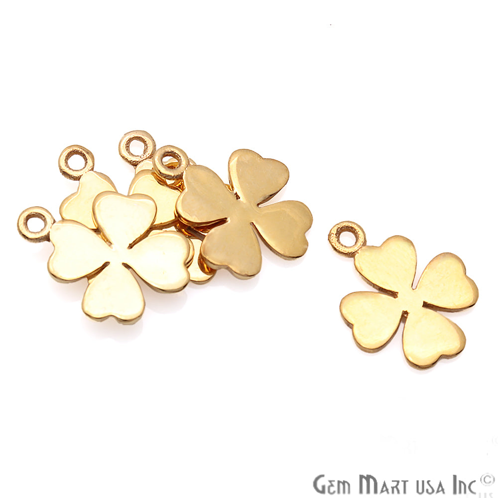 Flower Shape Gold Plated 15x12mm Finding Charm Connector - GemMartUSA