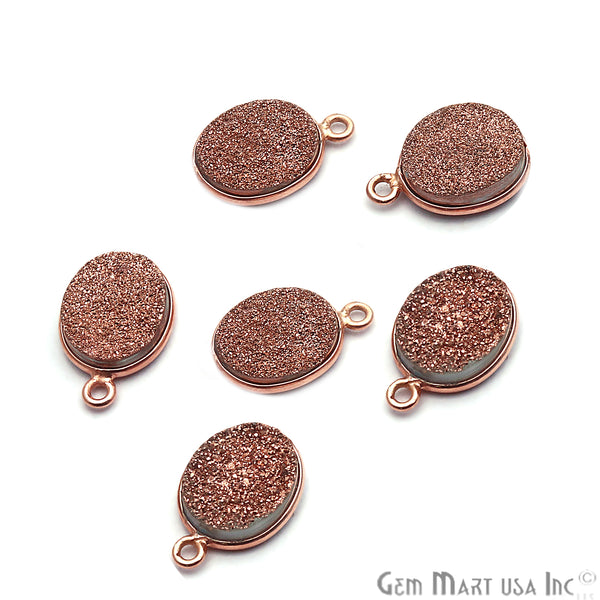 Rose Gold Titanium Druzy...