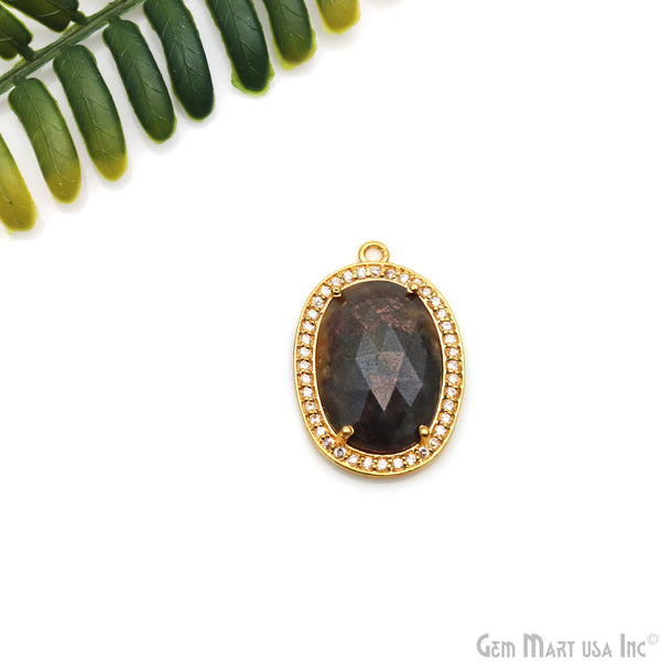Sapphire & Pave Cubic...