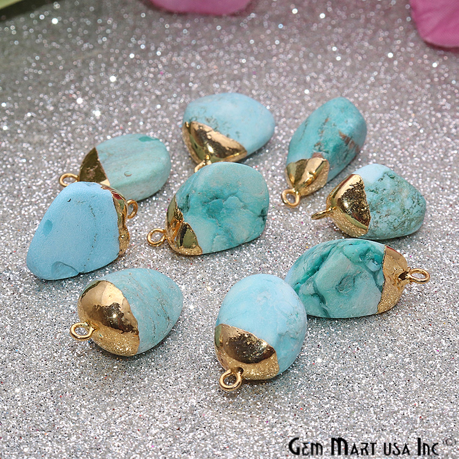 gemstone connector beads, gemstone connector pendant