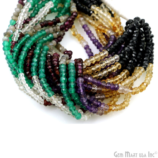 Mixed Rondelle Beads, 12.5...