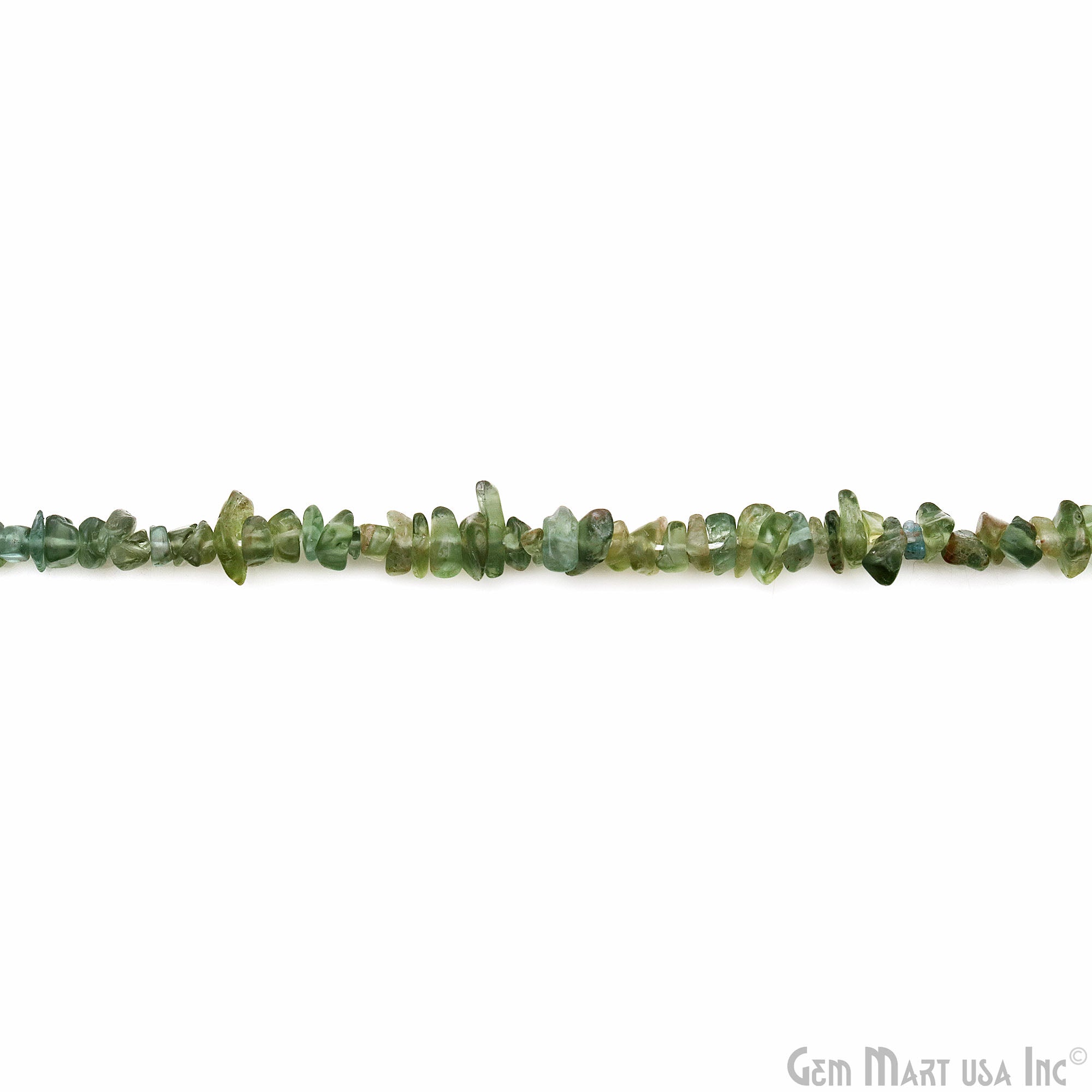 Single Strand Green Apatite Chip beads, 34 Inch full strand (762204979247)