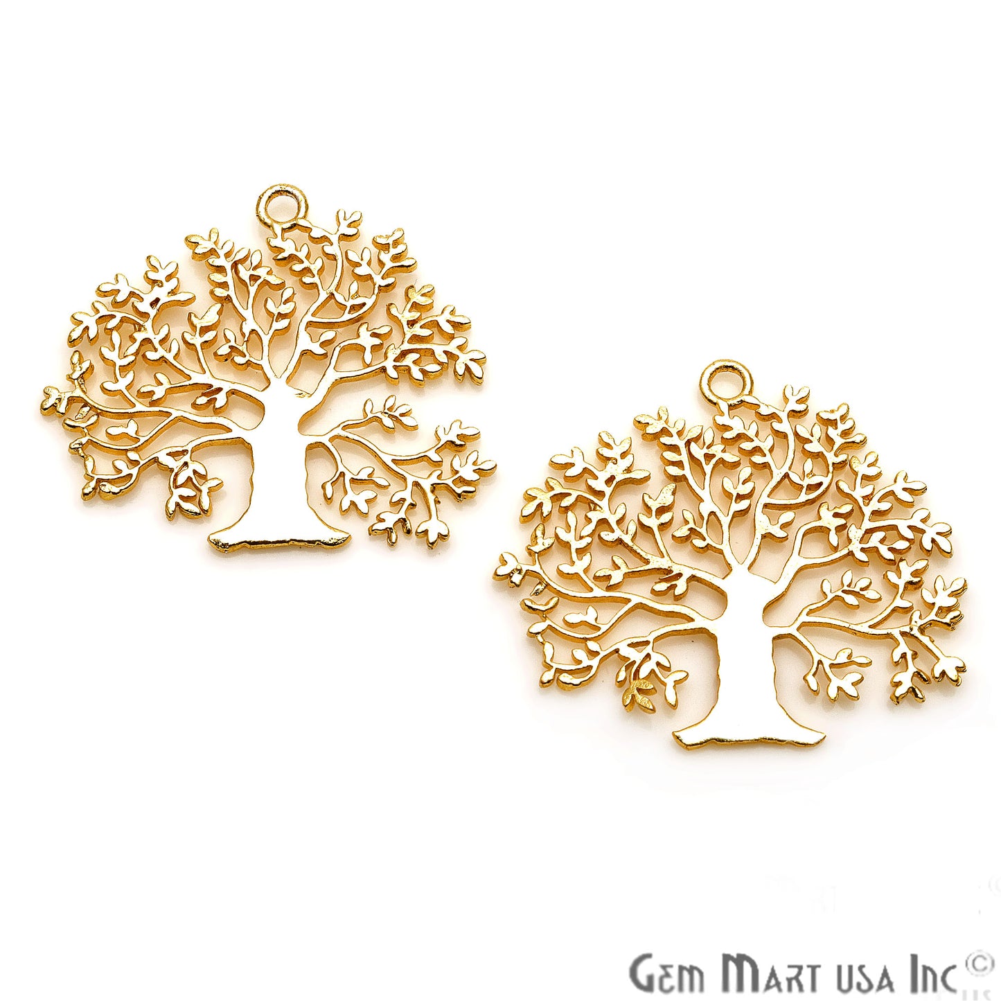 Tree Shape Finding 42x36mm Chandelier Jewelry Charm - GemMartUSA