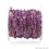 Amethyst 7-8mm Square Beads Gold Plated Rosary Chain