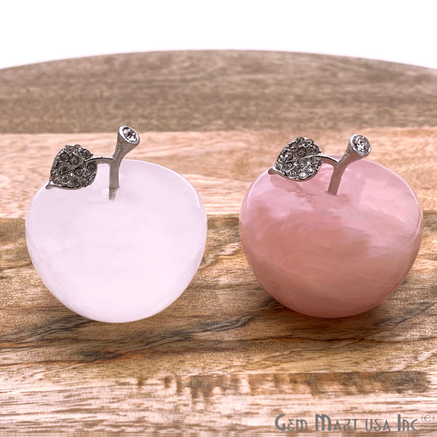 Handcrafted Apple in polished stone, Big size (Pick Stone) - GemMartUSA