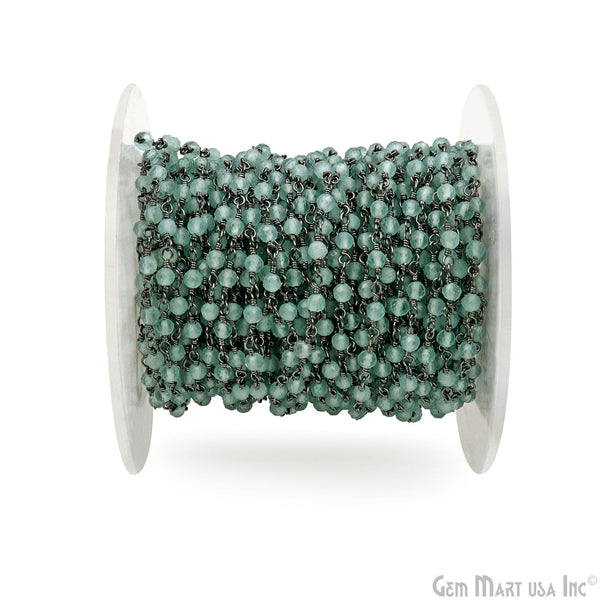 Aqua Monalisa Faceted Beads...