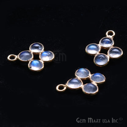 DIY Rainbow Moonstone 15x9mm Single Bail Chandelier Finding Component (Pick Your Metal) - GemMartUSA