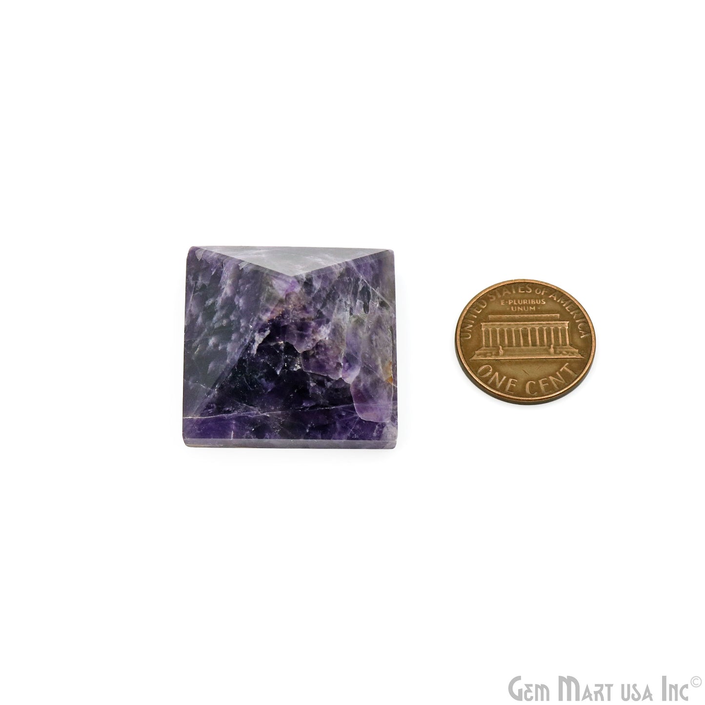 Amethyst Pyramid, 29x27mm Ornamental Home Decor, Precious Healing Gemstone, Chakra Stone, Spiritual Gemstone