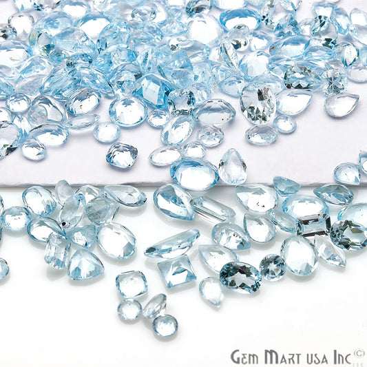 Blue Topaz Mix Shape Wholesale Loose Gemstones (Pick Your Carat) - GemMartUSA