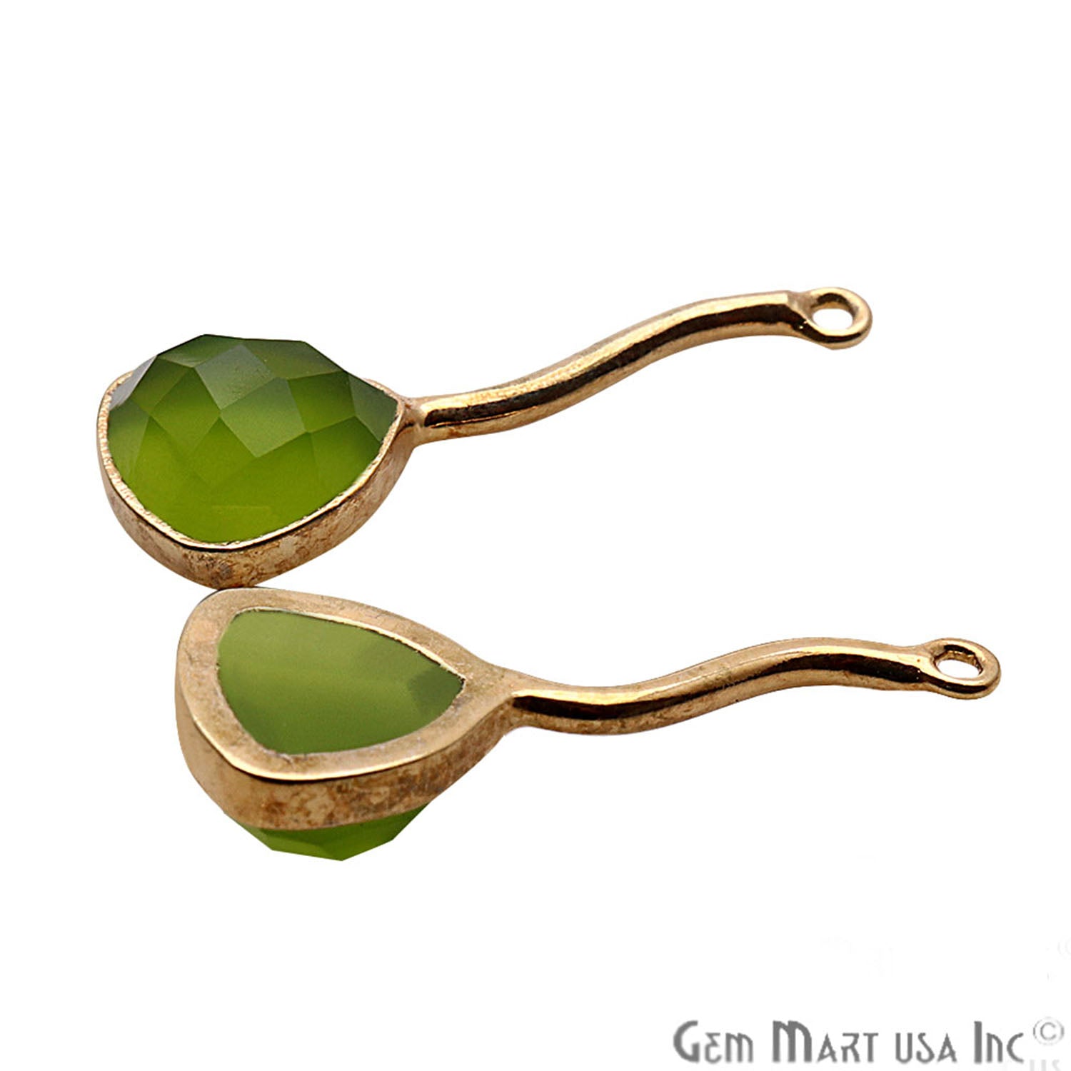 DIY Gemstone 29X11MM Long Dangle Drop Chandelier Earring Connector 1 Pair (Pick Stone) - GemMartUSA