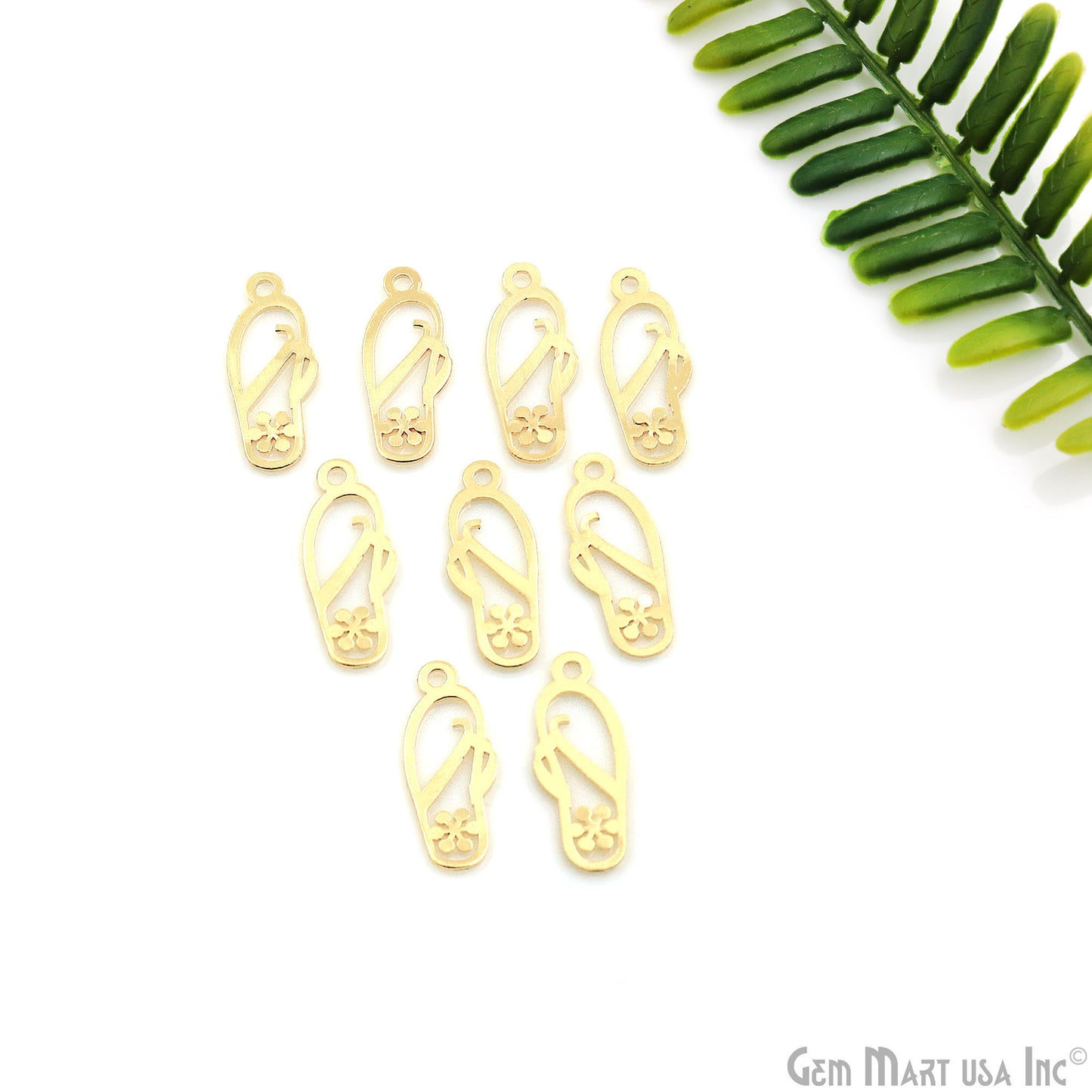 Slipper Shape Metal 23.5x9mm Finding Charm Connector