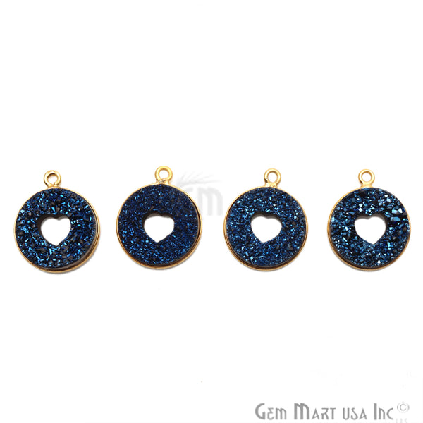 Blue Titanium Druzy Round...