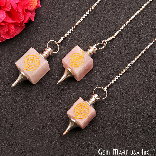 Rose Quartz Pendulum Pendant,...