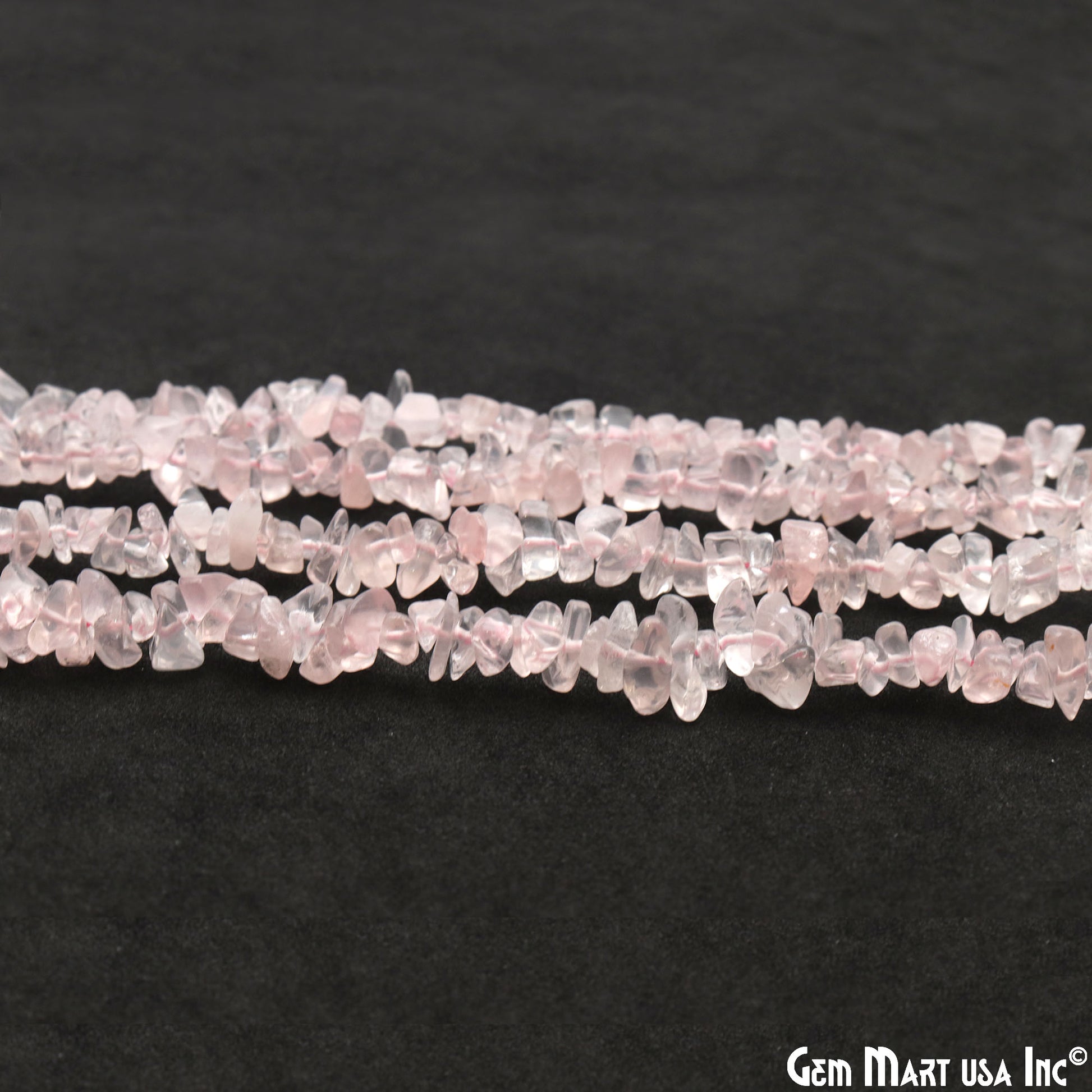 rose quartz seed beads Rose Quartz Chip Beads, 34 Inch, Natural Chip Strands, Drilled Strung – GemMartUSA