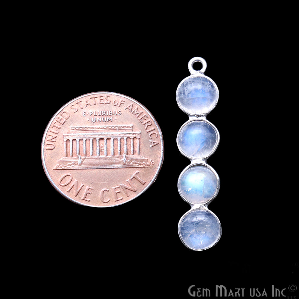 DIY Rainbow Moonstone 31x7mm Chandelier Finding Component (Pick Your Plating) - GemMartUSA