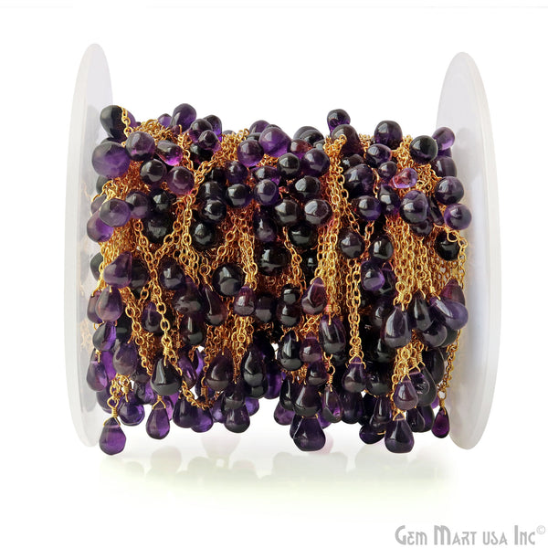 Amethyst Cabochon Drop Beads...