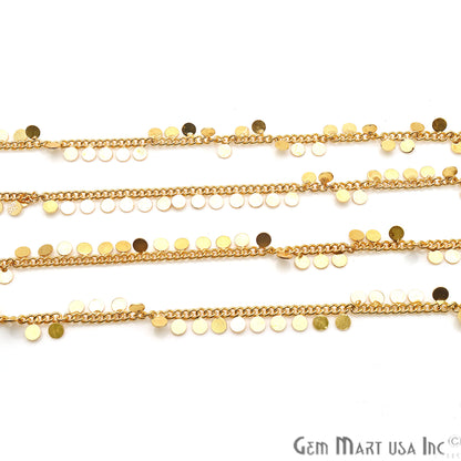 Round Finding Gold Plated Station Rosary Chain - GemMartUSA