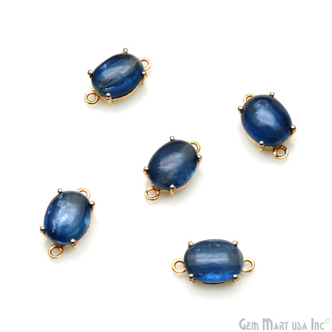Kyanite Prong Setting Gold Plated Gemstone Connector
