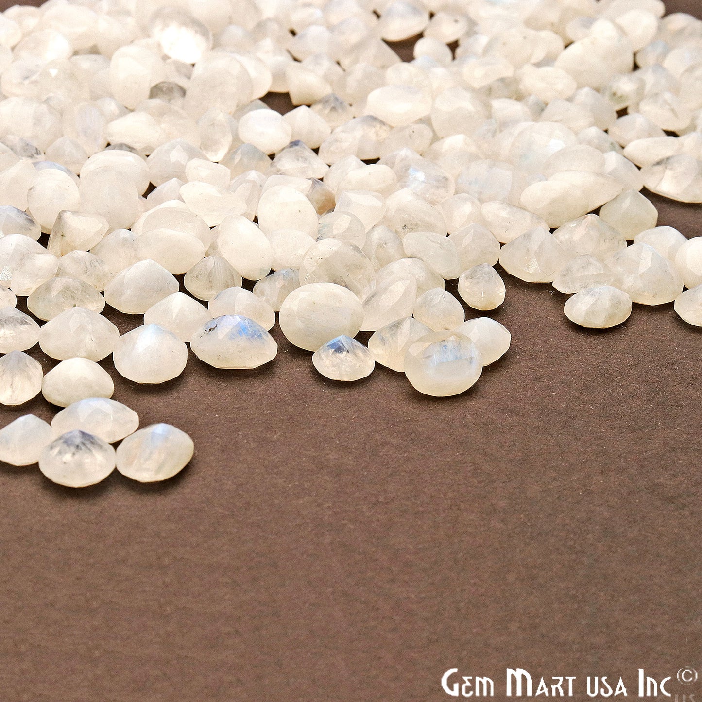 Natural Rainbow Moonstone Mix Shape Loose Gemstones,Precious Stones - GemMartUSA