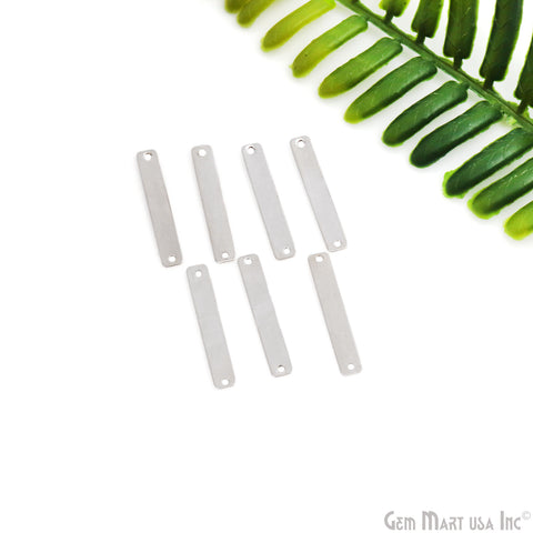 Rectangle Spacers Bar, 2 Hole Bar, 25x4mm Gold Plated Rectangle Double ...