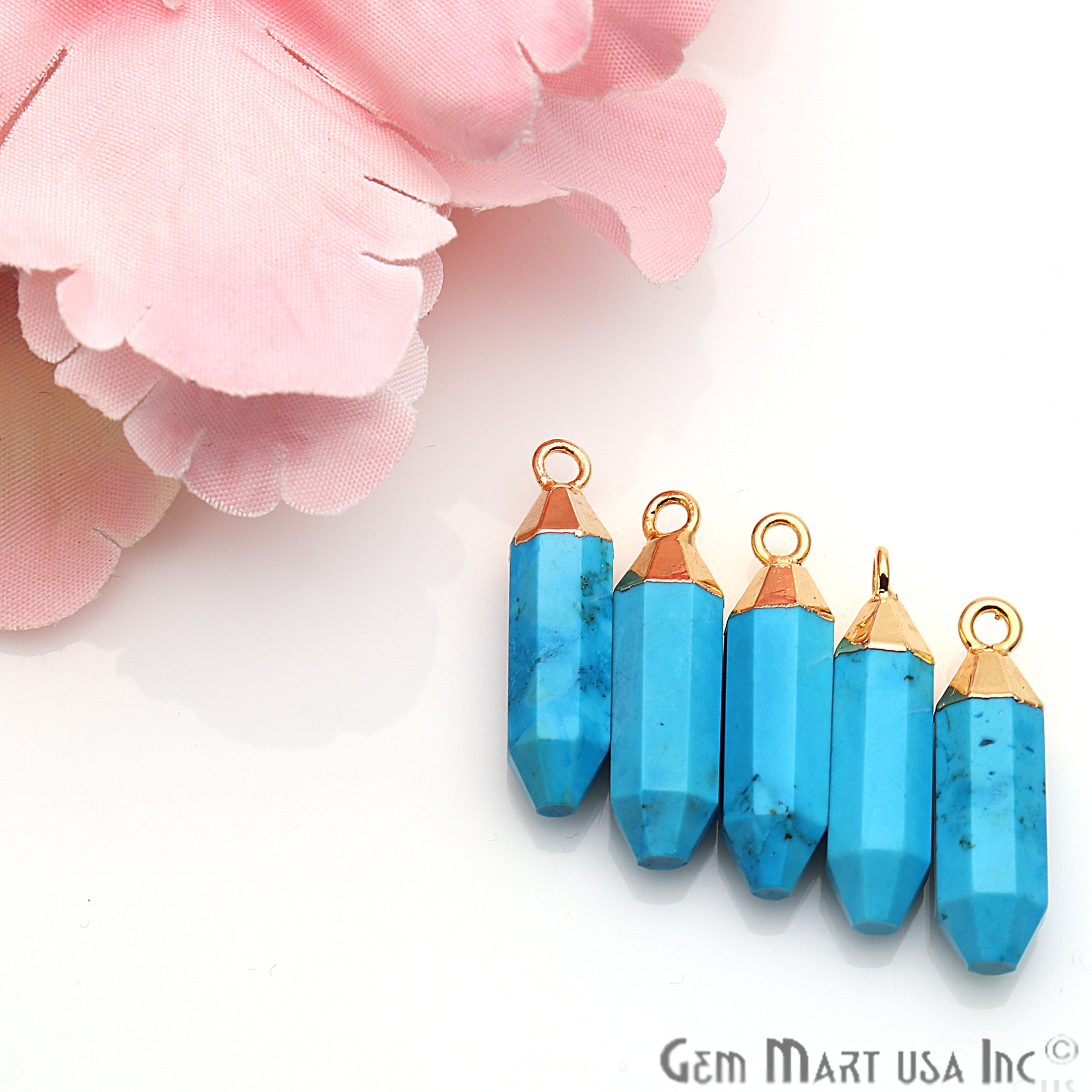 gemstone connector beads, gemstone connector pendant