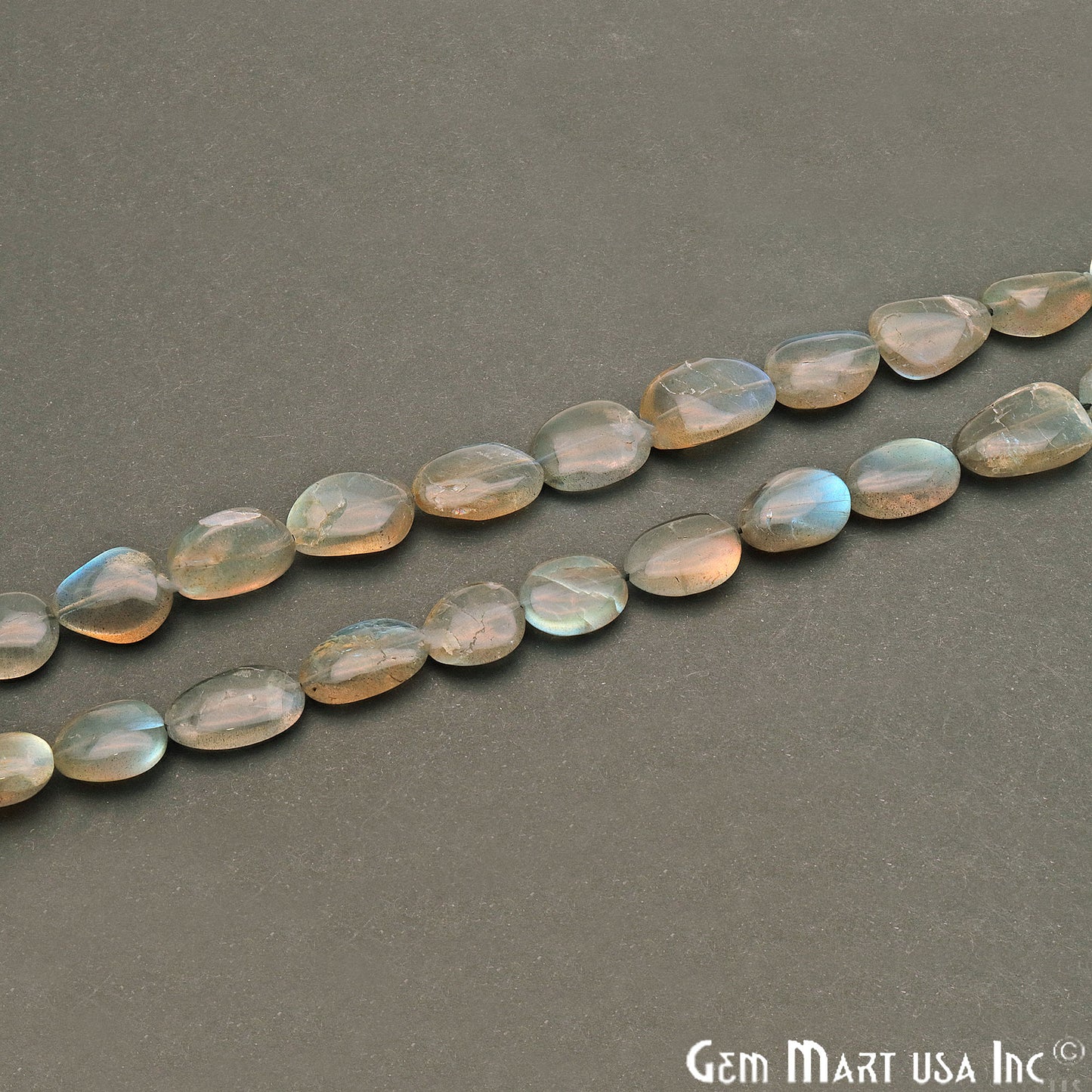 Labradorite Free Form 16x12mm Crafting Beads Gemstone Strands 16INCH - GemMartUSA