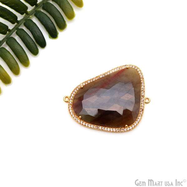 Sapphire & Pave Cubic...