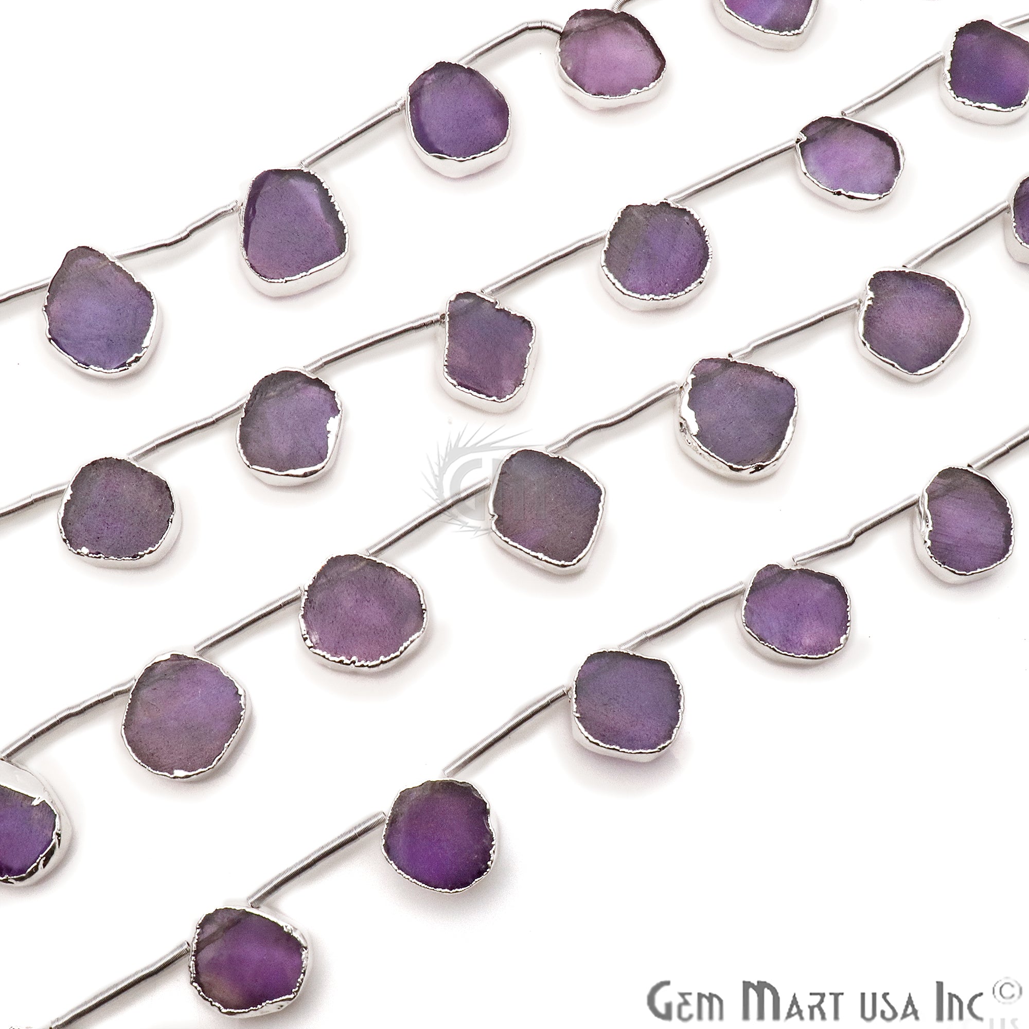 Amethyst Free Form 15x18mm Crafting Beads Gemstone Strands 9INCH - GemMartUSA