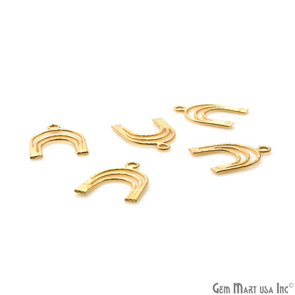 Horse Shoe , Tripple U Shape 17x13mm Gold Plated Finding