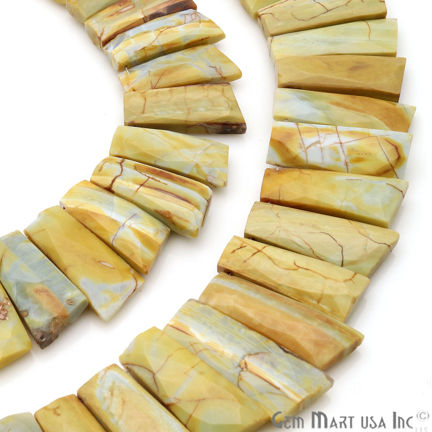 Colorful Jasper Freeform 28x10mm Crafting Beads Gemstone Briolette Strands 8 Inch - GemMartUSA