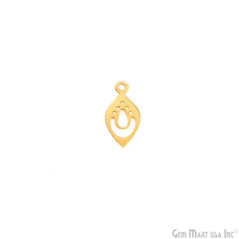 Pears Charm Laser Finding Gold Plated Charm For Bracelets & Pendants