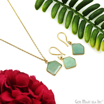 Free Form Single Bail 19x16mm Gold Plated Bezel Gemstone Connector