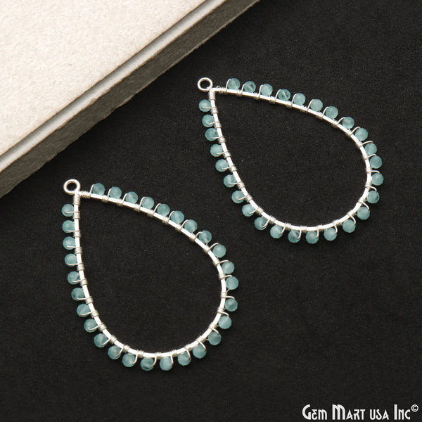 Aqua Chalcedony Pear Shape...