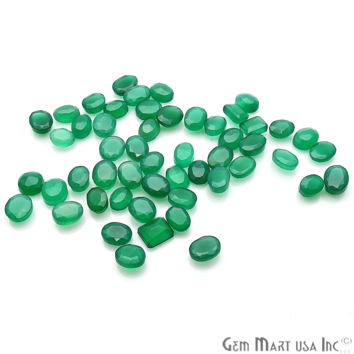 Copy of Green Onyx Mix Shape Wholesale Loose Gemstones - GemMartUSA